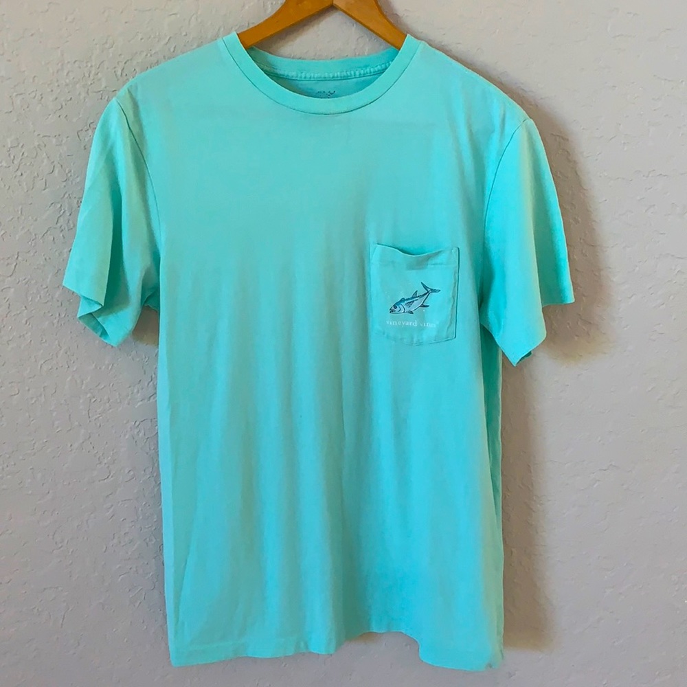 Vineyard Vines T-Shirt Size Men’s XS Aqua Seafoam